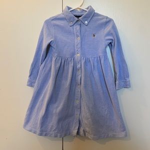 Ralph Lauren Toddler Girl Dress Light Blue